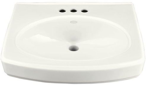 Kohler K-2028-4-0 Pinoir Lavatory Pedestal Basin with 4